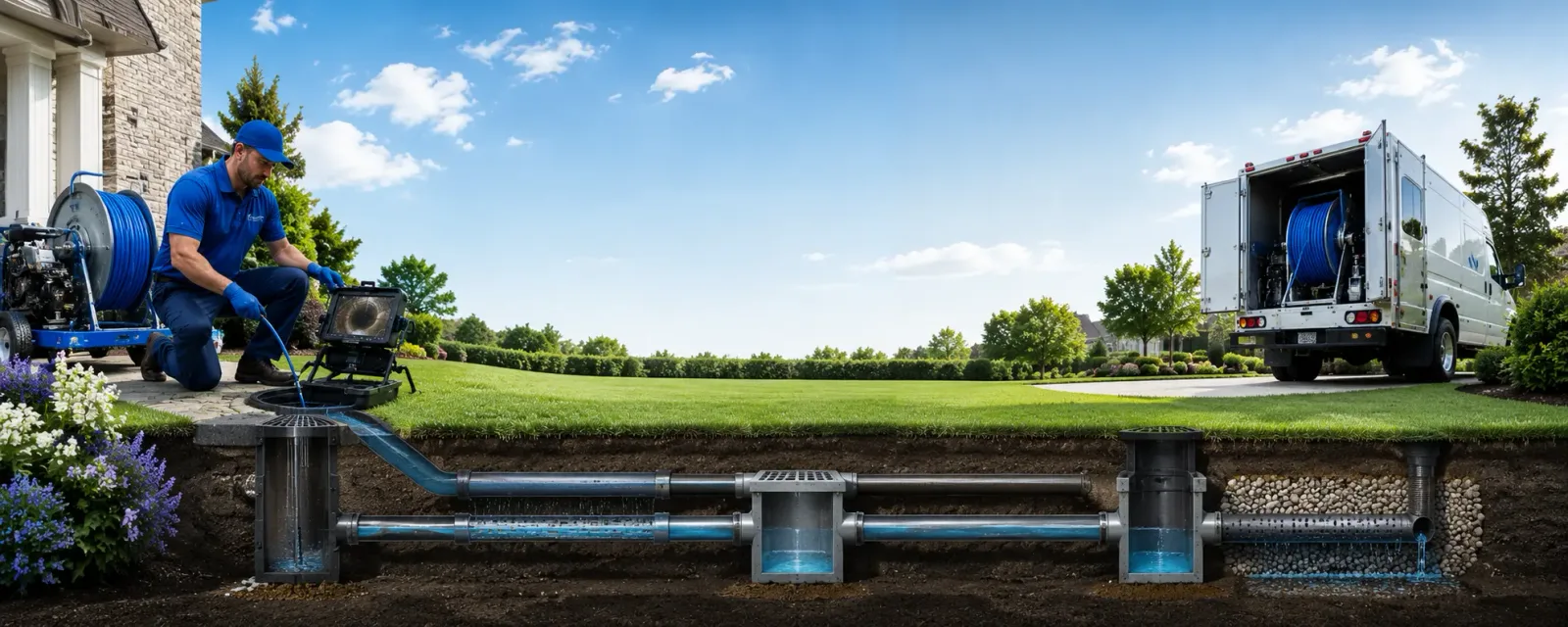 Outdoor drain cleaning information for Newfane, VT